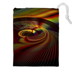 Fractal Illusion Drawstring Pouch (4xl) by Sparkle
