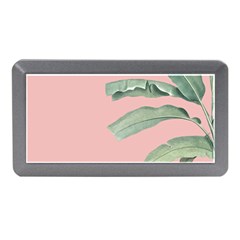 Palm Leaf On Pink Memory Card Reader (mini) by goljakoff