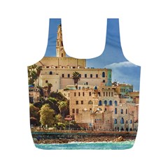 Old Jaffa Cityscape, Israel Full Print Recycle Bag (m) by dflcprintsclothing