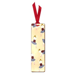 Cute  Pattern With  Dancing Ballerinas On Pink Background Small Book Marks by EvgeniiaBychkova