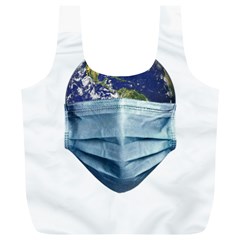 Earth With Face Mask Pandemic Concept Full Print Recycle Bag (xl) by dflcprintsclothing
