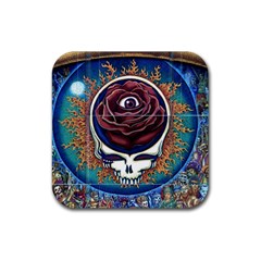 Grateful-dead-ahead-of-their-time Rubber Coaster (square)  by Sapixe