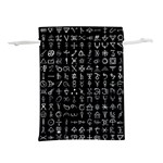 Alchemical Symbols - Collected Inverted Lightweight Drawstring Pouch (M) Front