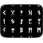 Elder Futhark Rune Set Collected Inverted Double Sided Fleece Blanket (Mini)  35 x27  Blanket Front