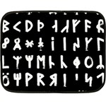 Complete Dalecarlian Rune Set Inverted Double Sided Fleece Blanket (Mini)  35 x27  Blanket Front