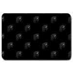 Arfican Head Sculpture Motif Print Pattern Large Doormat  30 x20  Door Mat