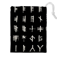 Ogham Rune Set Complete Inverted Drawstring Pouch (5xl) by WetdryvacsLair