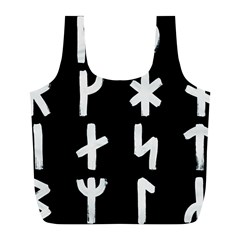 Younger Futhark Rune Set Collected Inverted Full Print Recycle Bag (l) by WetdryvacsLair