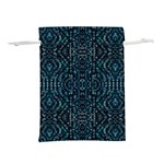 Fancy Stone Mosaic Print Pattern Lightweight Drawstring Pouch (M) Back