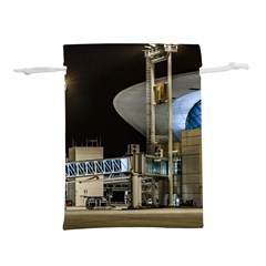 Montevideo Airport Night Scene, Uruguay Lightweight Drawstring Pouch (l) by dflcprintsclothing