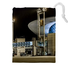 Montevideo Airport Night Scene, Uruguay Drawstring Pouch (4xl) by dflcprintsclothing