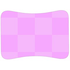 Pink Gingham Check Squares Velour Seat Head Rest Cushion by yoursparklingshop