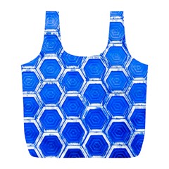 Hexagon Windows Full Print Recycle Bag (l) by essentialimage