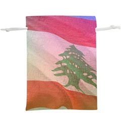 Lebanon  Lightweight Drawstring Pouch (xl) by AwesomeFlags