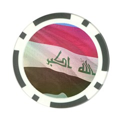 Iraq Poker Chip Card Guard by AwesomeFlags