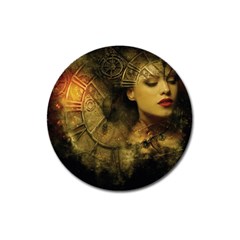 Surreal Steampunk Queen From Fonebook Magnet 3  (round) by 2853937