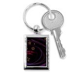 Background Abstract Star Key Chain (Rectangle) Front