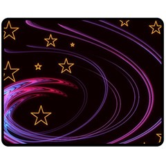Background Abstract Star Fleece Blanket (medium)  by Dutashop