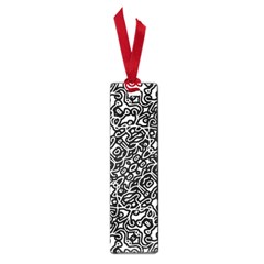 Interlace Black And White Pattern Small Book Marks by dflcprintsclothing