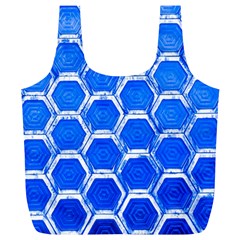 Hexagon Windows Full Print Recycle Bag (xl) by essentialimage365