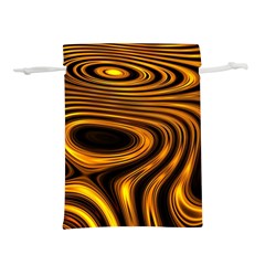 Wave Abstract Lines Lightweight Drawstring Pouch (l) by Dutashop
