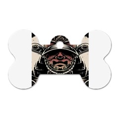 Samurai Oni Mask Dog Tag Bone (one Side) by Saga96