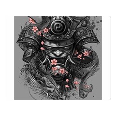 Samurai Oni Mask Double Sided Flano Blanket (large)  by Saga96