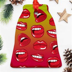 Hot Lips Bell Ornament (two Sides) by ExtraAwesomeSauce