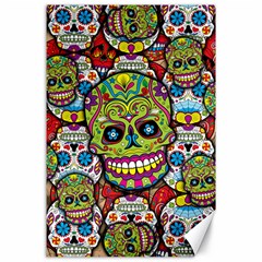Sugar Skulls Canvas 24  X 36  by ExtraAwesomeSauce