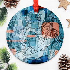Retro Girls Ornament (round) by ExtraAwesomeSauce