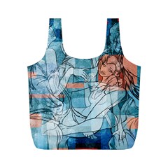 Retro Girls Full Print Recycle Bag (m) by ExtraAwesomeSauce