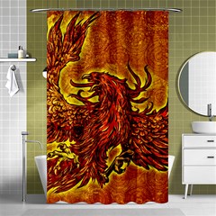 Phoenix Rising Shower Curtain 48  X 72  (small)  by ExtraAwesomeSauce