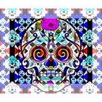 Sugar Skull Pattern 2 Deluxe Canvas 14  x 11  (Stretched) 14  x 11  x 1.5  Stretched Canvas