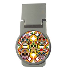 Sugar Skulls Money Clips (round)  by ExtraAwesomeSauce