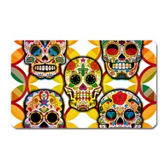Sugar Skulls Magnet (rectangular) by ExtraAwesomeSauce