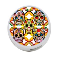 Sugar Skulls 4-port Usb Hub (one Side) by ExtraAwesomeSauce