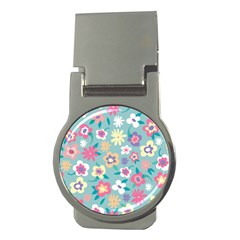 Floral Pattern Money Clips (round)  by ExtraAwesomeSauce