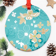 Floral Pattern Ornament (round) by ExtraAwesomeSauce