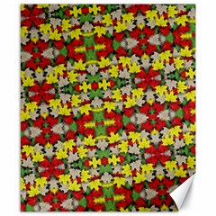 Leaves Pattern Canvas 8  X 10  by ExtraAwesomeSauce