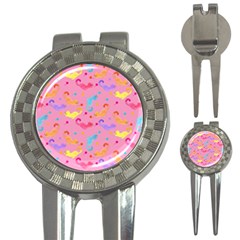 Watercolor Cats Pattern 3-in-1 Golf Divots by ExtraAwesomeSauce
