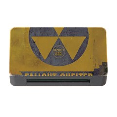 Fallout Shelter In Basement Radiation Sign Memory Card Reader With Cf by WetdryvacsLair