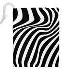 Wave Line Curve Drawstring Pouch (4XL) Back