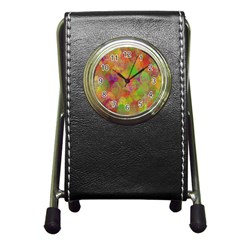 Easter Egg Colorful Texture Pen Holder Desk Clock by Dutashop