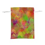 Easter Egg Colorful Texture Lightweight Drawstring Pouch (M) Back