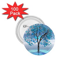 Crystal Blue Tree 1 75  Buttons (100 Pack)  by icarusismartdesigns