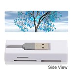 Crystal Blue Tree Memory Card Reader (Stick) Front