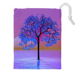 Tree Sunset Drawstring Pouch (5xl) by icarusismartdesigns
