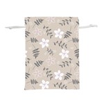 Flower  Lightweight Drawstring Pouch (S) Back