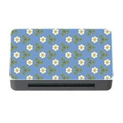 Flowers Leaves  Floristic Pattern Memory Card Reader With Cf by SychEva