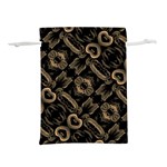 Modern Intricate Print Pattern Lightweight Drawstring Pouch (M) Back